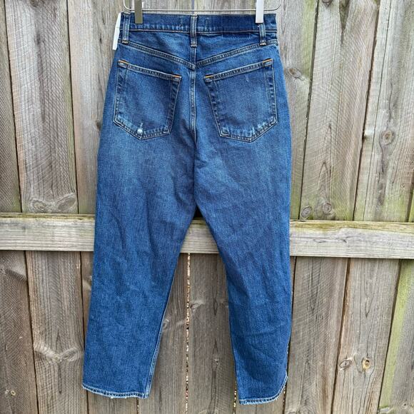 Abercrombie & Fitch Jeans The Ankle Straight Ultra High Rise Size 28/6 Blue NWT - Picture 2 of 9